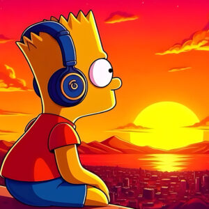 Bart Simpsons Sunset