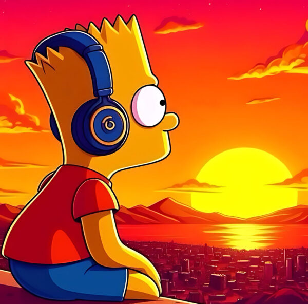 Bart Simpsons Sunset